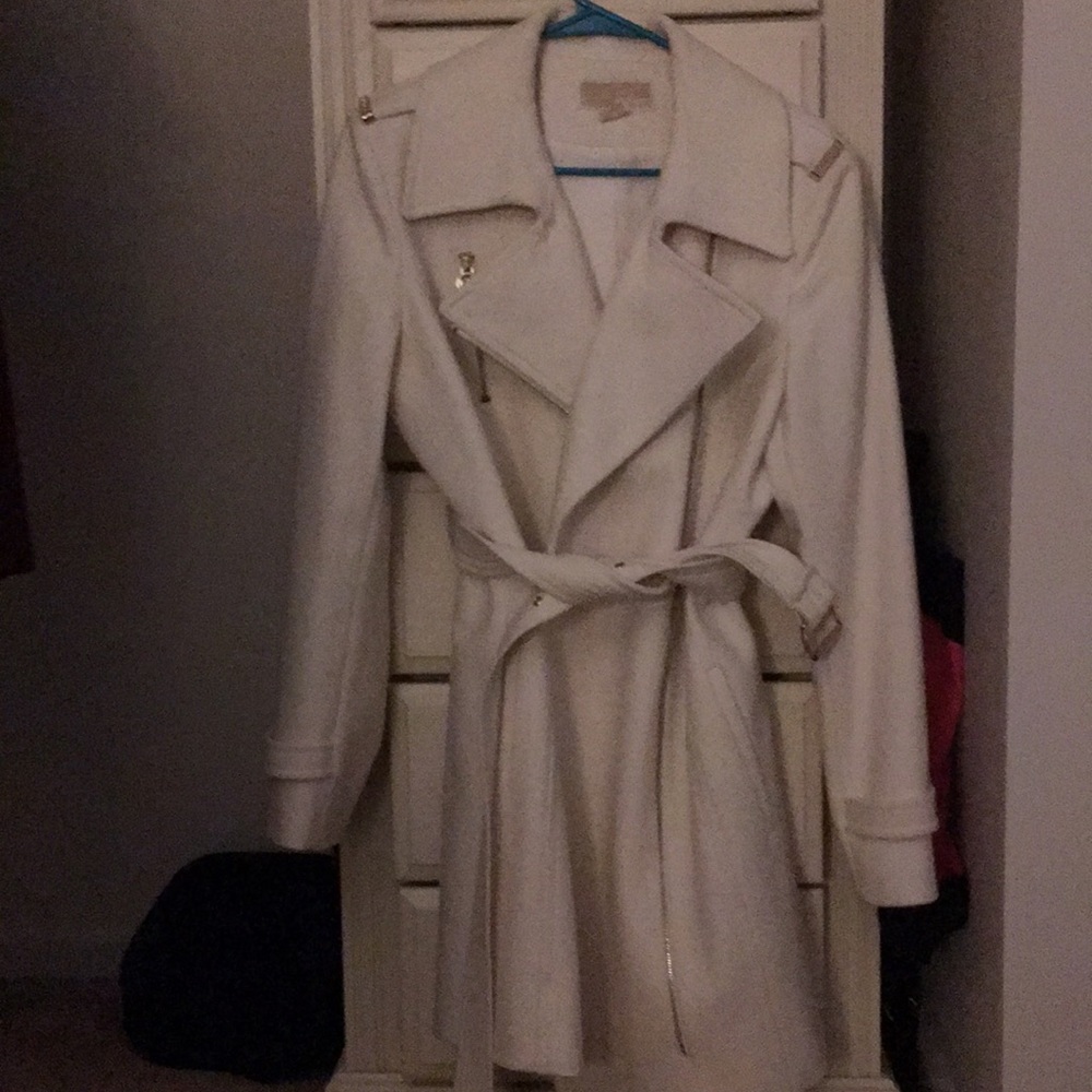 White size 14 Michael Kors coat